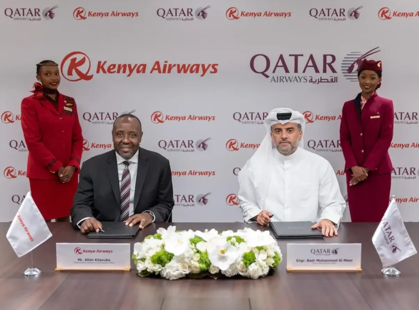 Qatar Airways and Kenya Airways Group partnership
