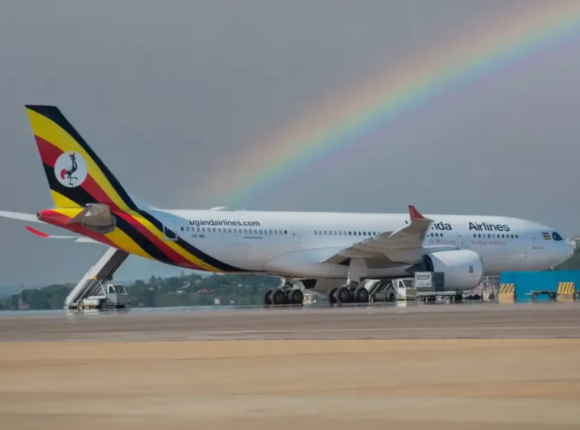 Uganda airlines Airbus A330-800neo london gatwick
